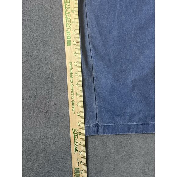 LL Bean Pants Mens 38x32 Classic Fit Cargo Blue Utility Outdoors - Picture 4 of 6